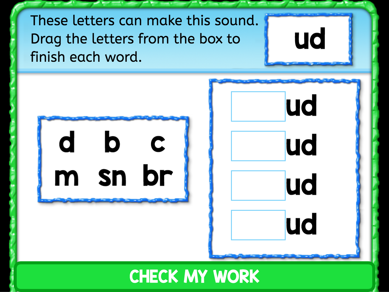 ud ending sounds interactive worksheets anywhere teacher