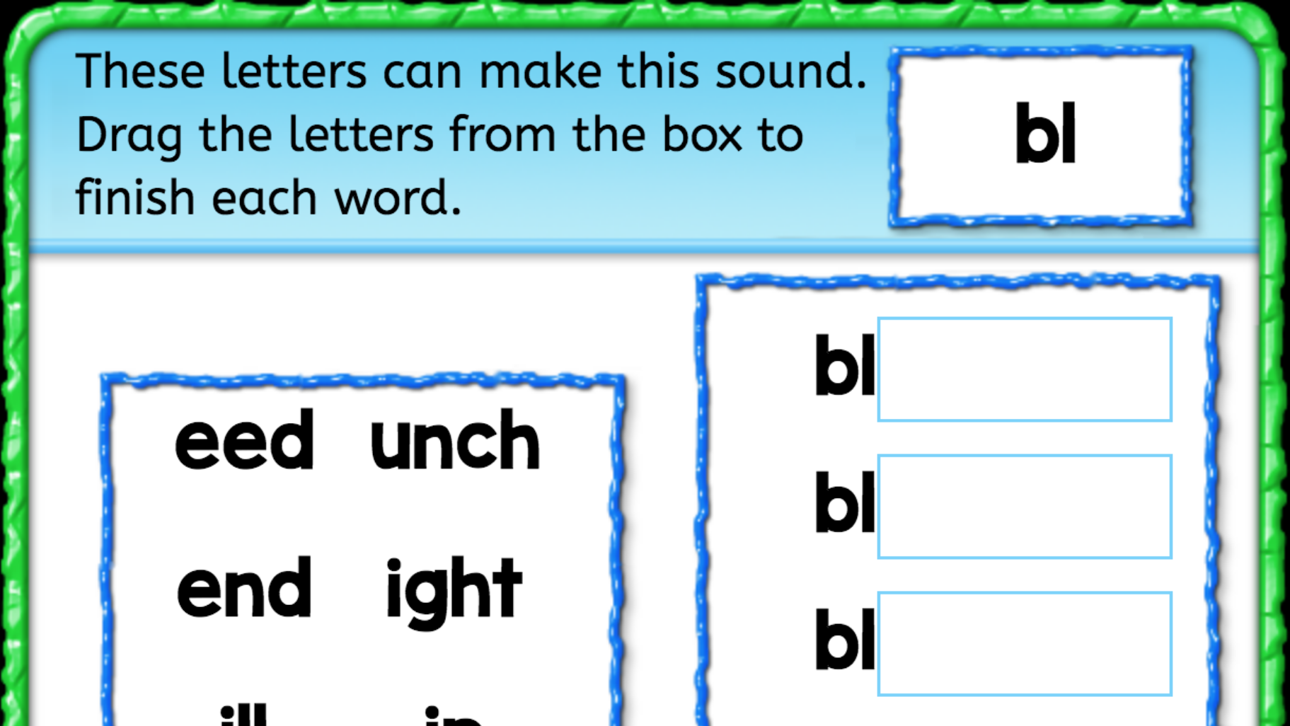 Beginning Sounds 'bl' Interactive Worksheets Anywhere Teacher