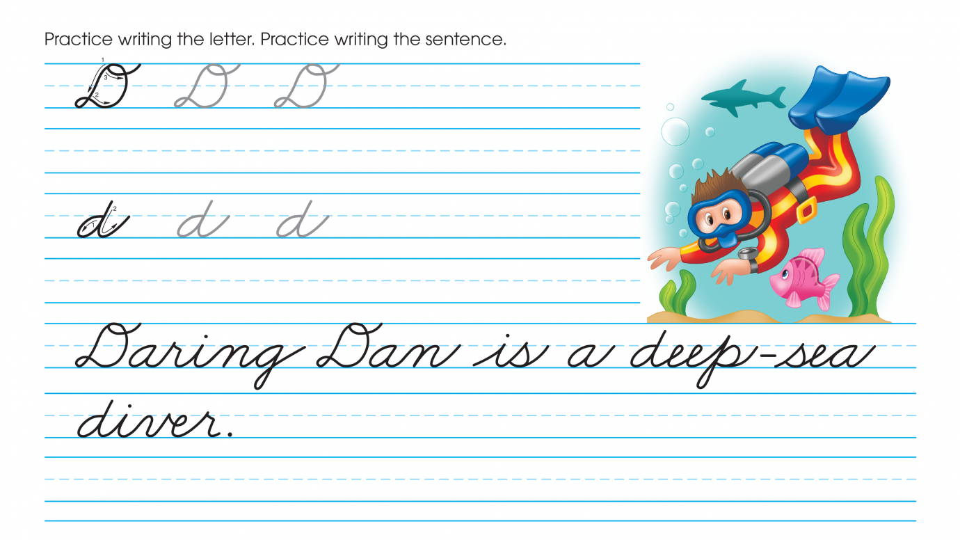 Cursive Writing: Practice Dd