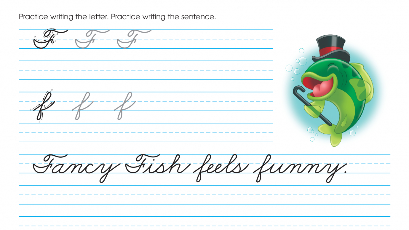 Cursive Writing: Practice Ff