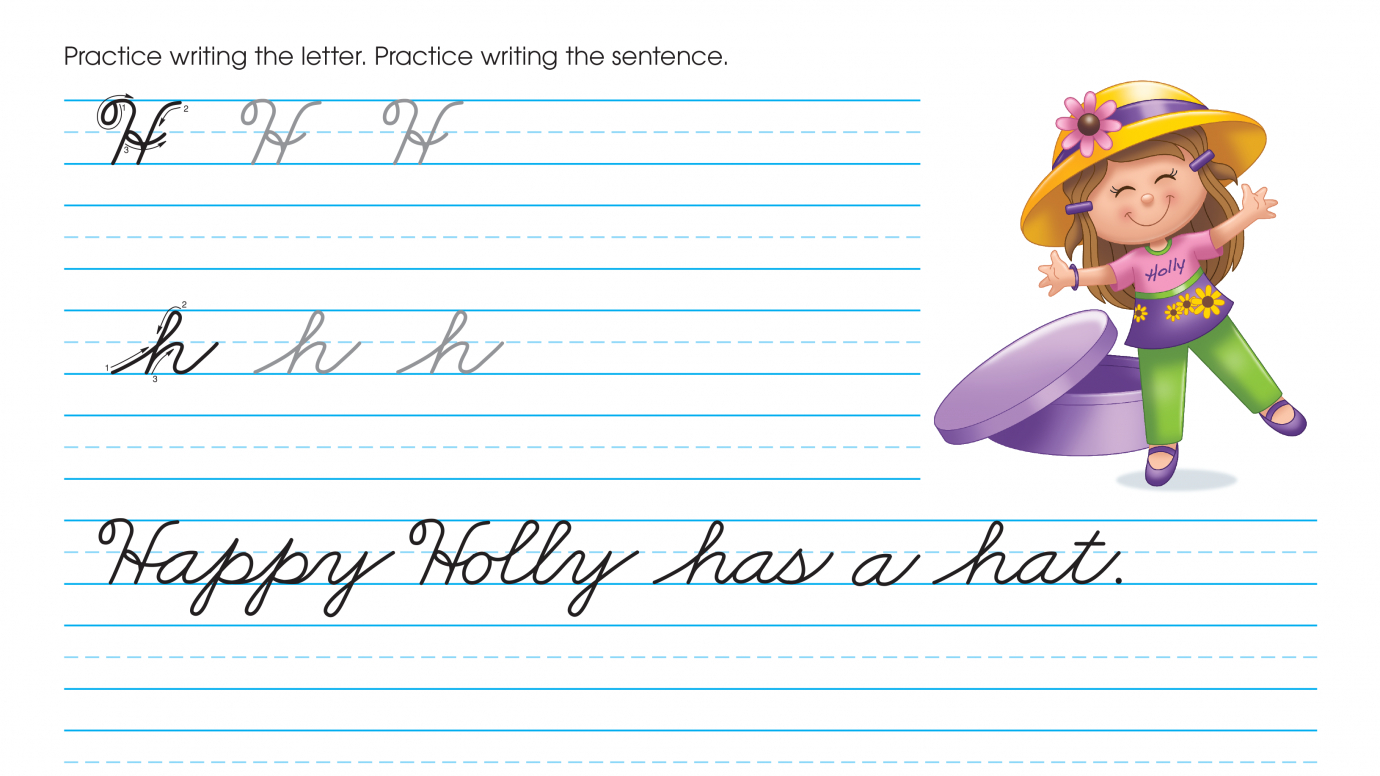 Cursive Writing: Practice Hh