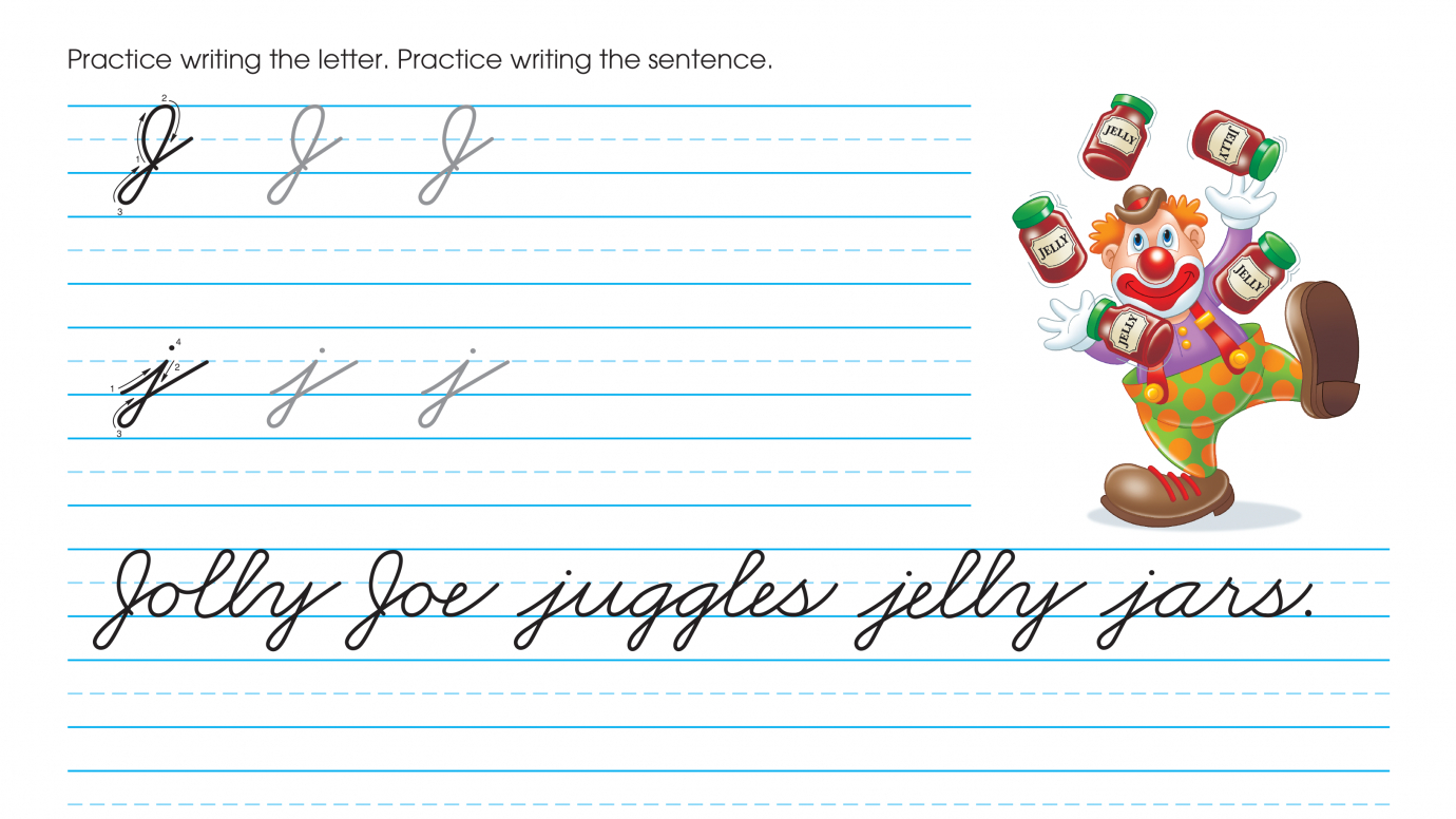 Cursive Writing: Practice Jj