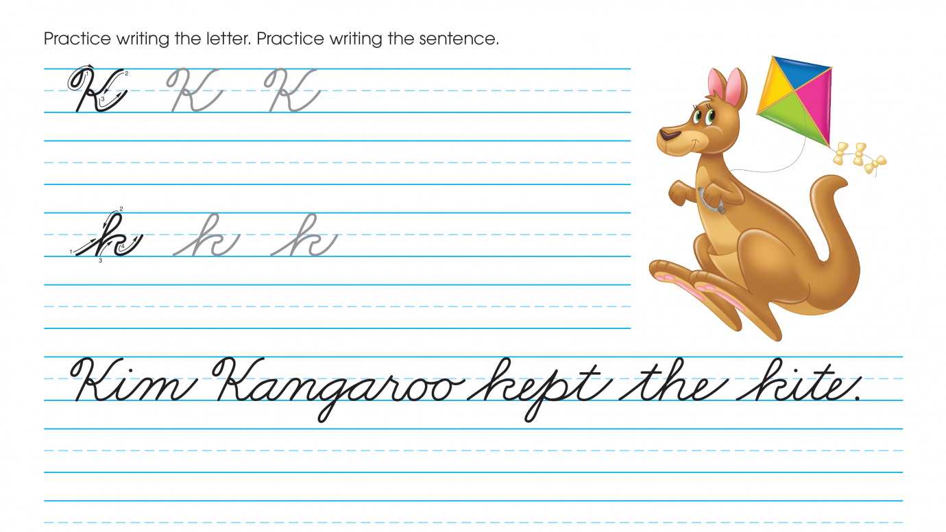 Cursive Writing: Practice Kk