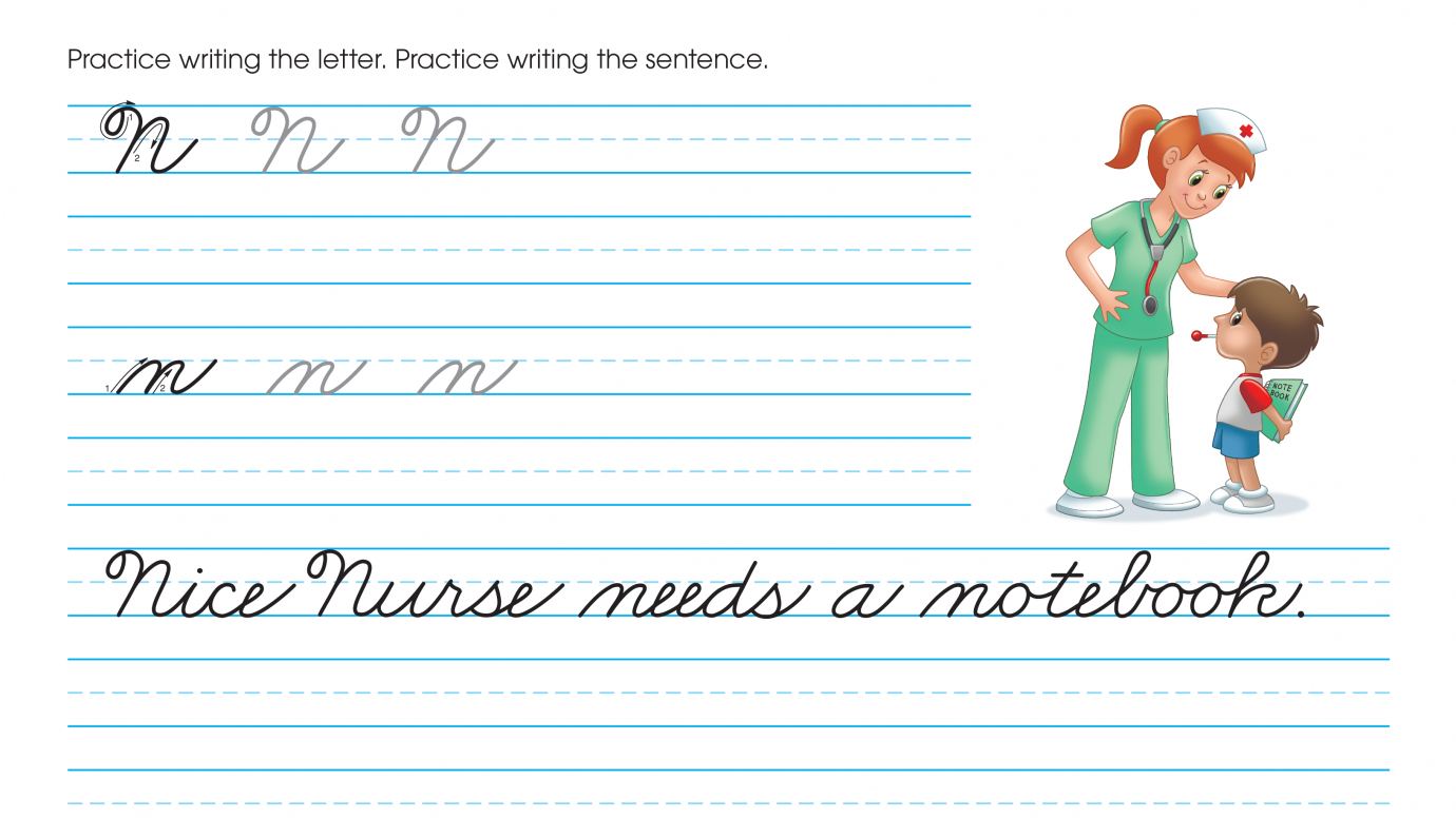 Cursive Writing: Practice Nn