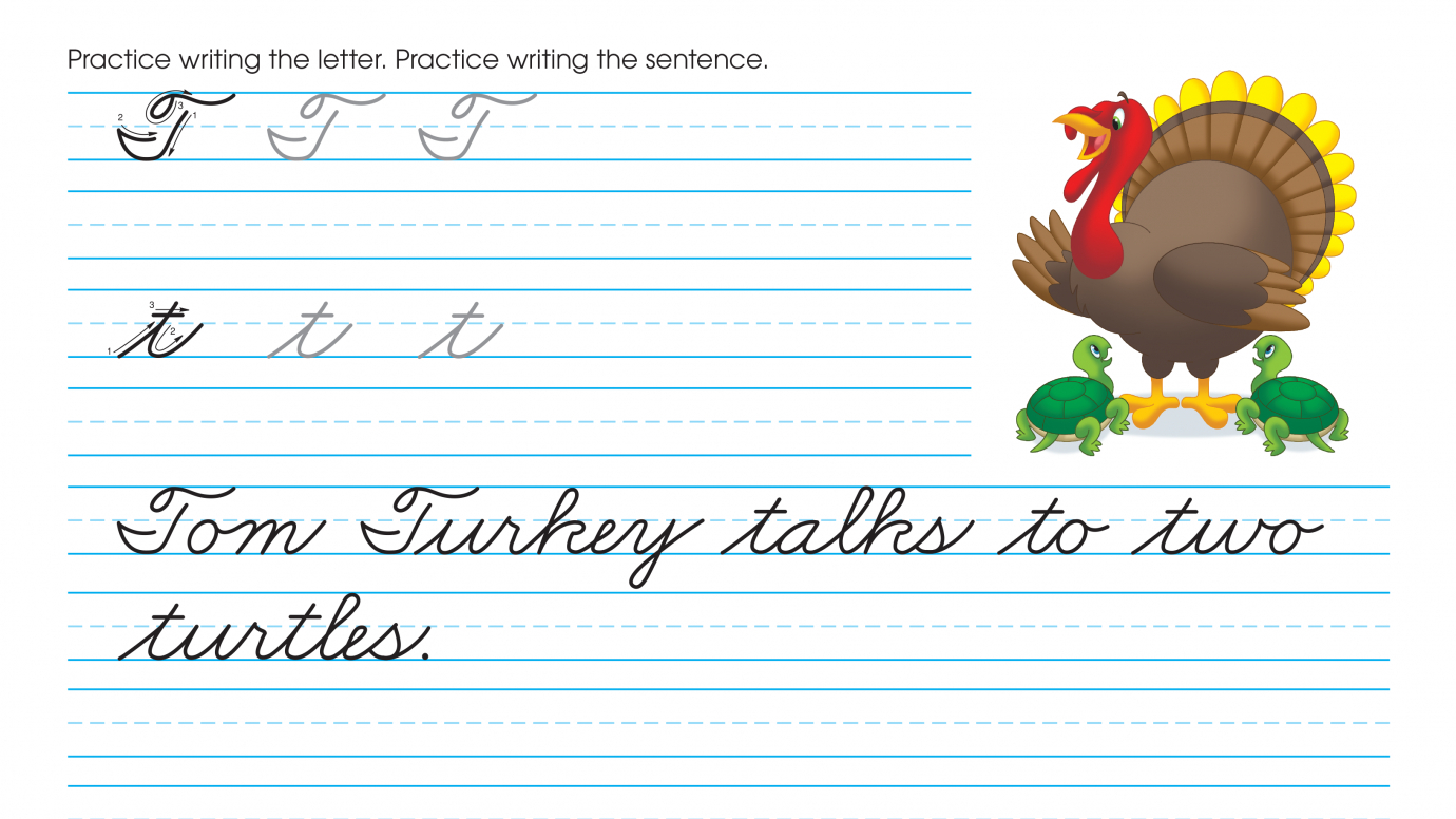 Cursive Writing: Practice Tt