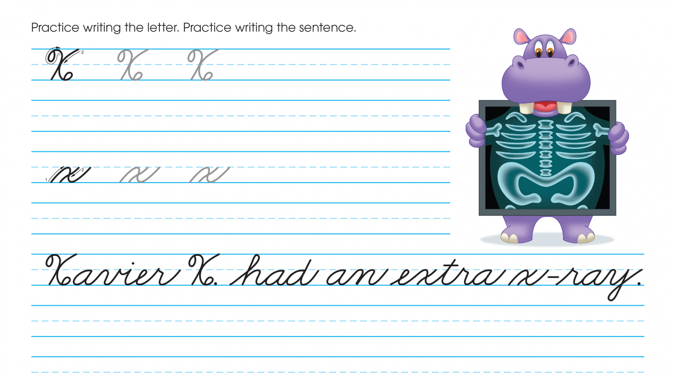 Cursive Writing: Practice Xx