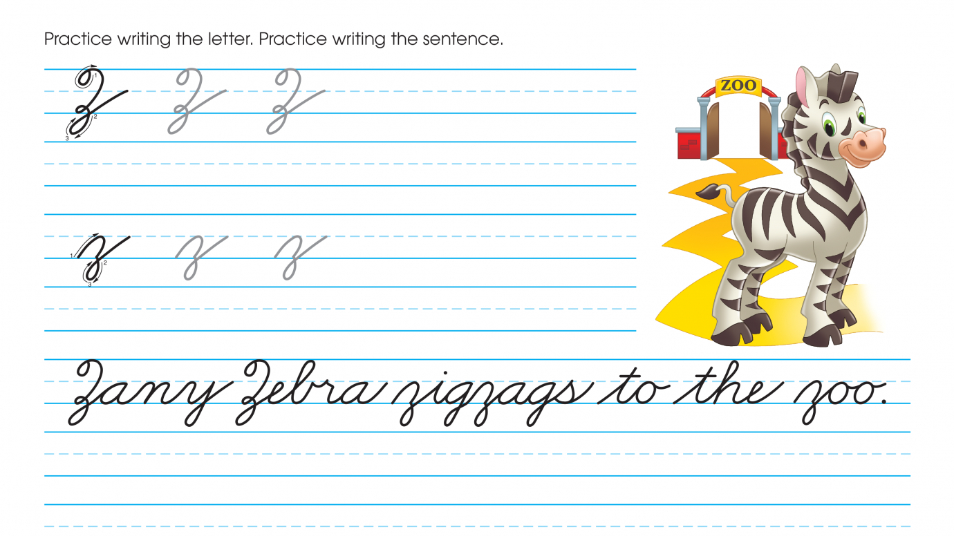 Cursive Writing: Practice Zz