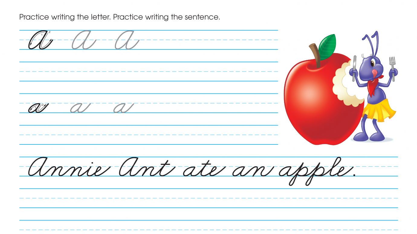 Cursive Writing: Practice Aa