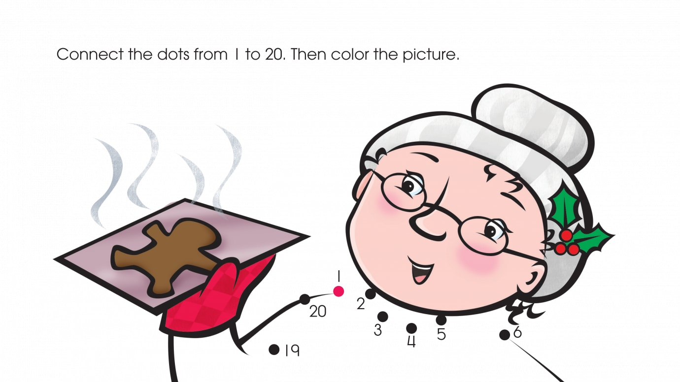 Holiday Baking Dot-to-Dots 1-20