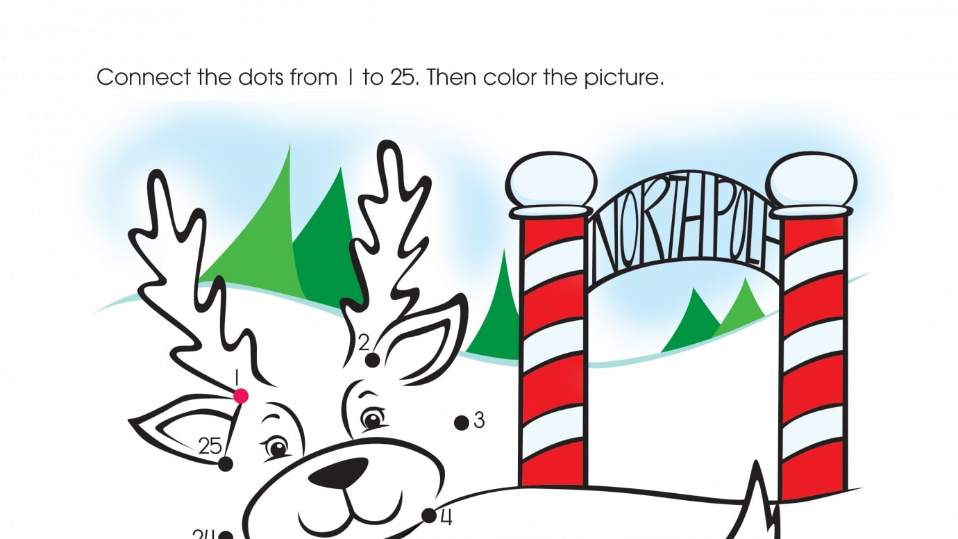 Holiday Ready to Go Dot-to-Dots 1-25