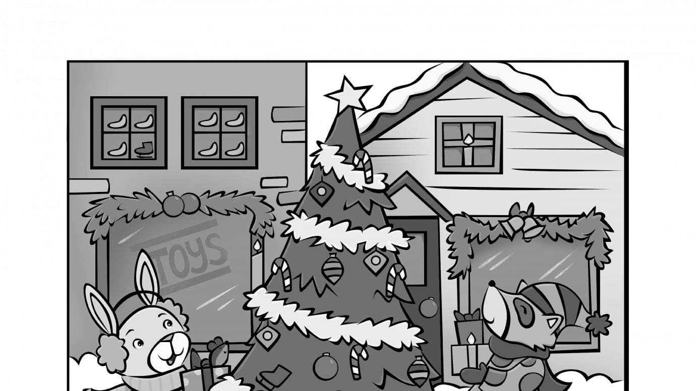Holiday Hidden Pictures: The Village Square