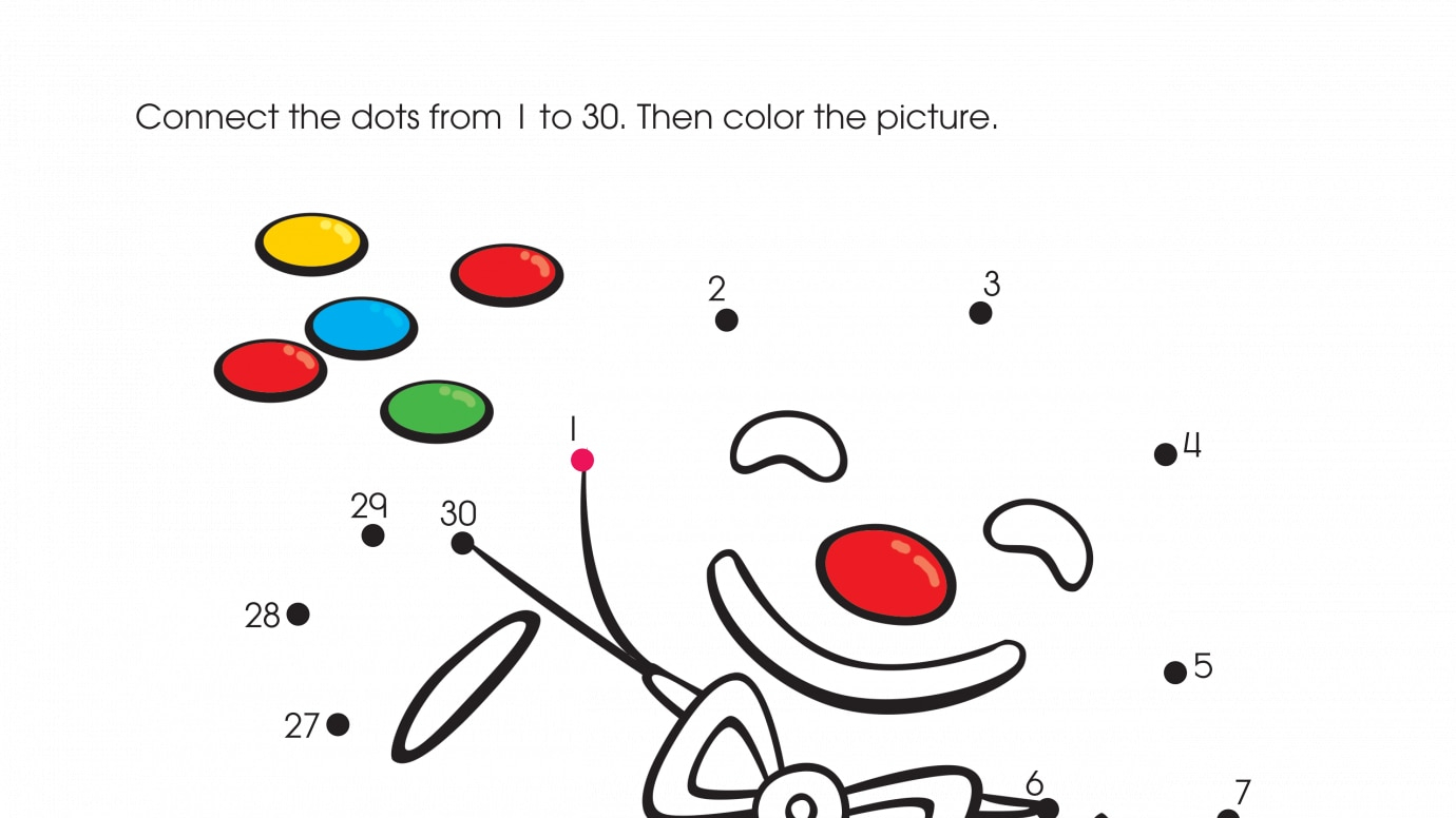 holiday a christmas treat dot to dots 1 30 printable activities