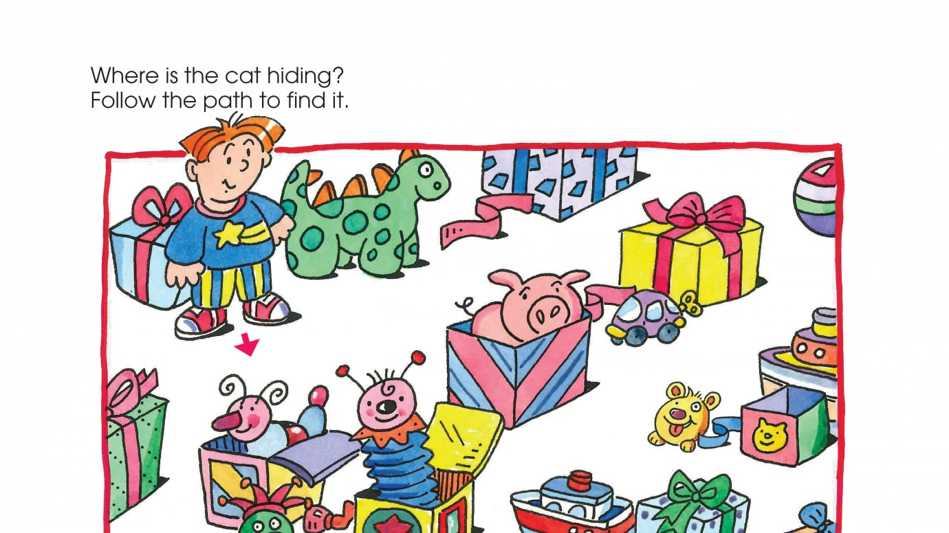 Holiday Kitty Cat Christmas Maze