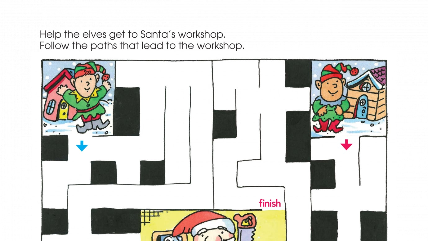 Holiday Santa's Workshop Maze