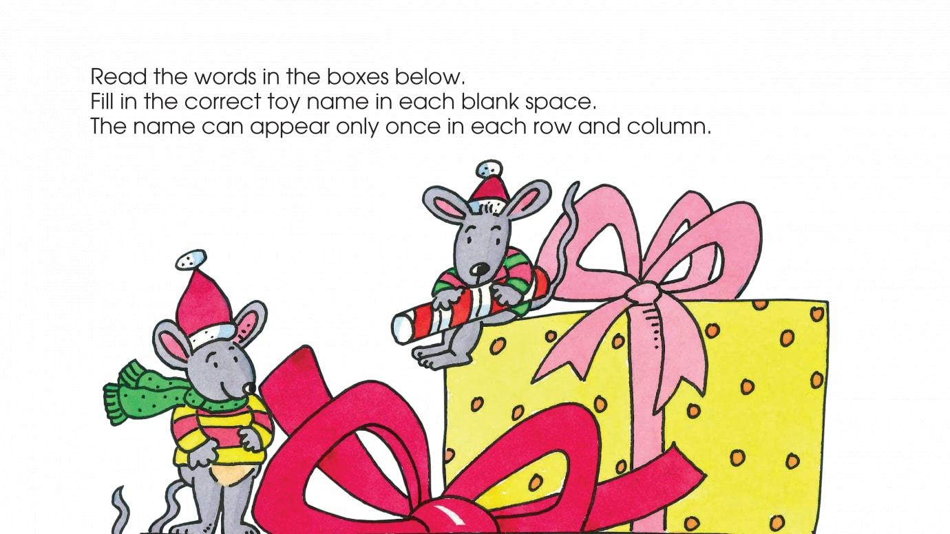 Holiday The Gift Box Word Puzzle