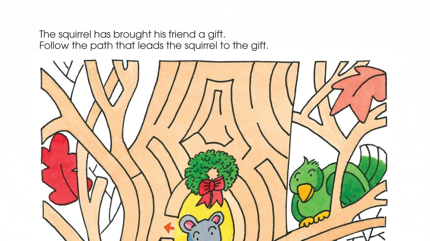 Holiday Christmas in the Woods Maze