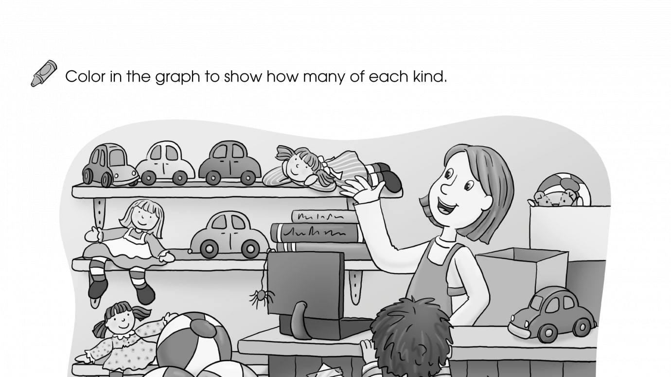 Counting Graph 1-5 Toy Store