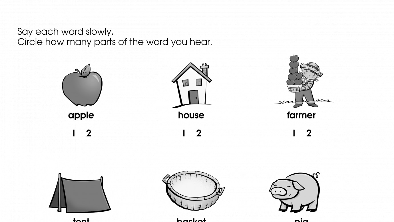 Practice Hearing Syllables