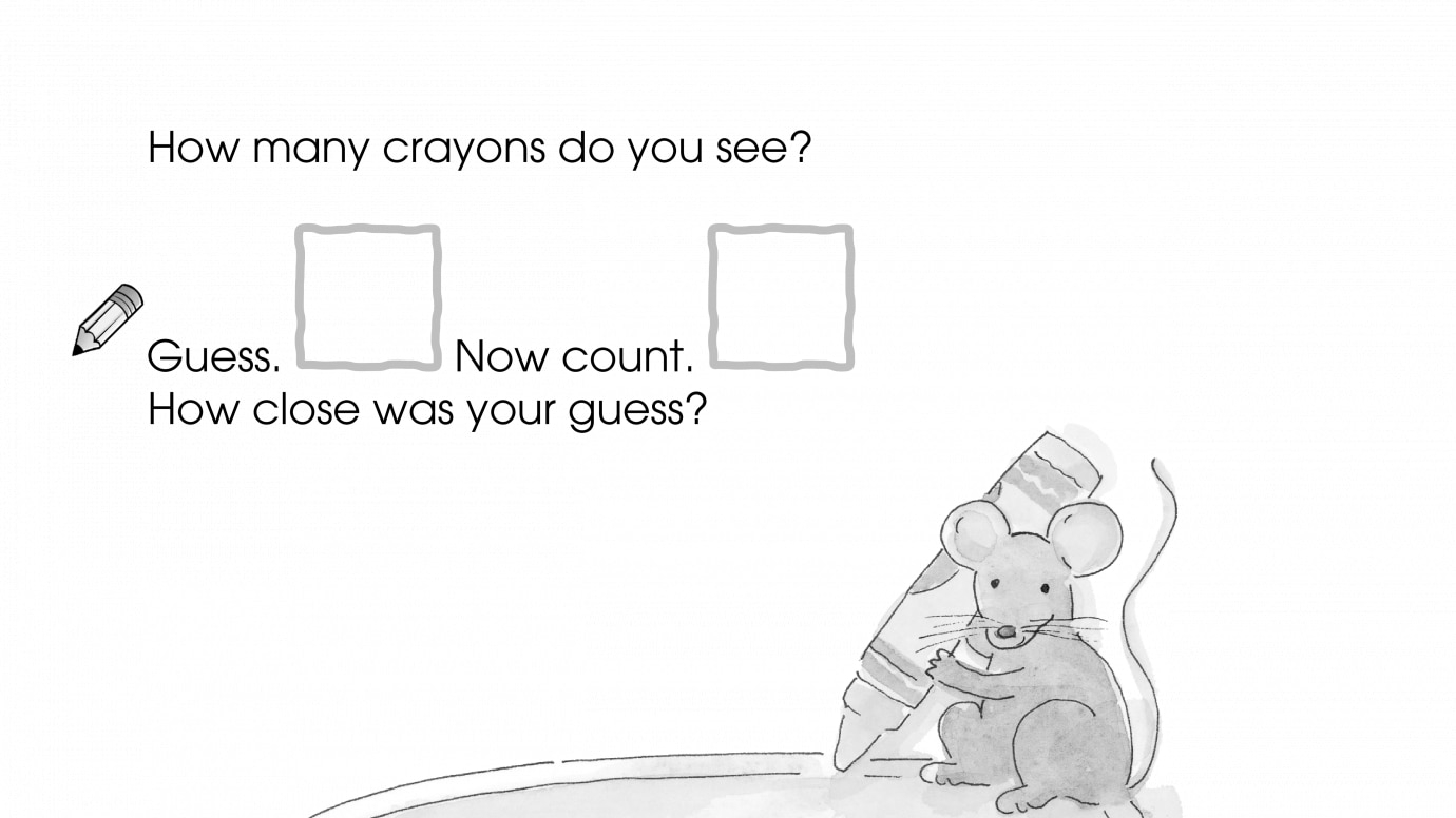 Estimating 1-8 Crayons