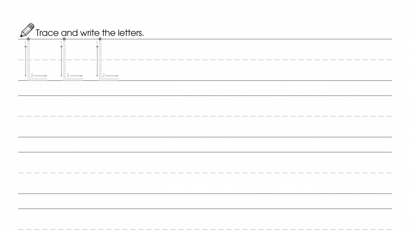 Writing Uppercase & Lowercase L