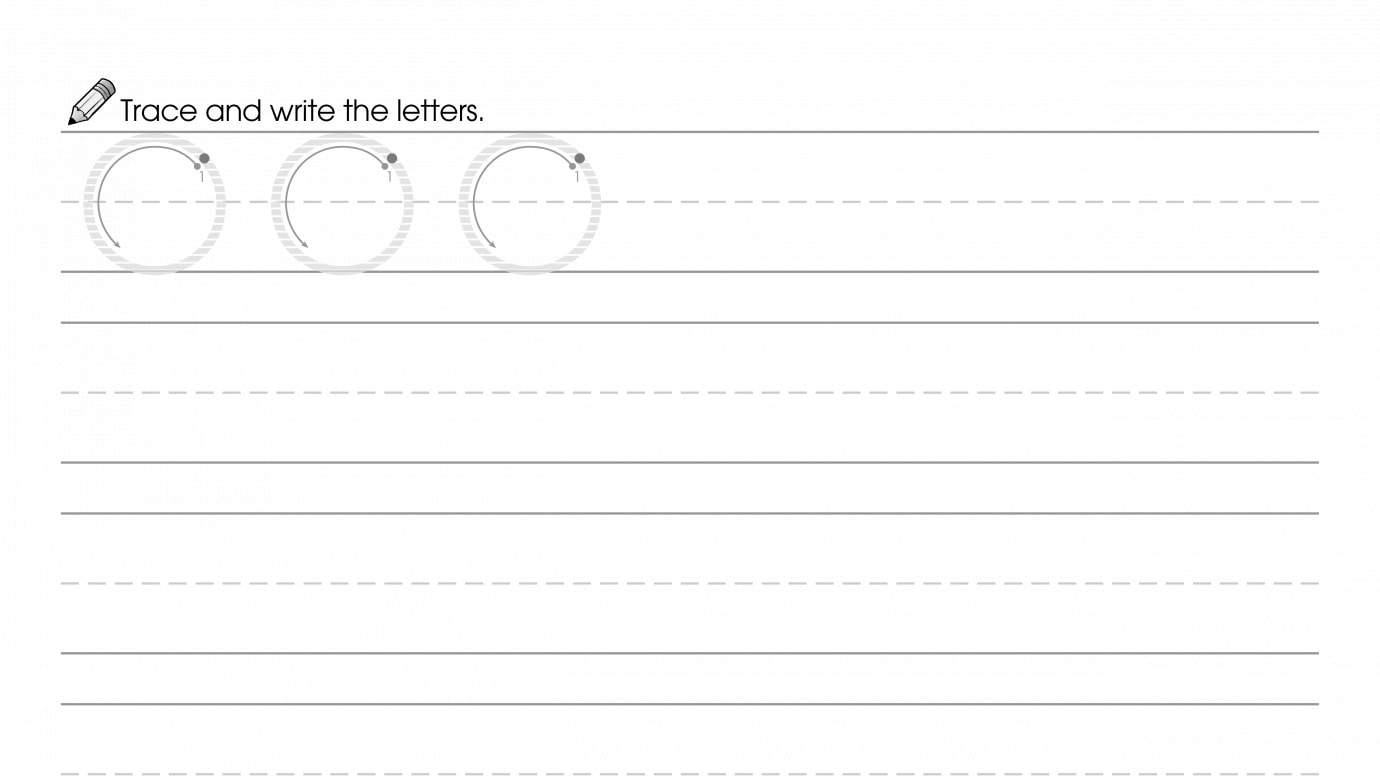 Writing Uppercase & Lowercase O