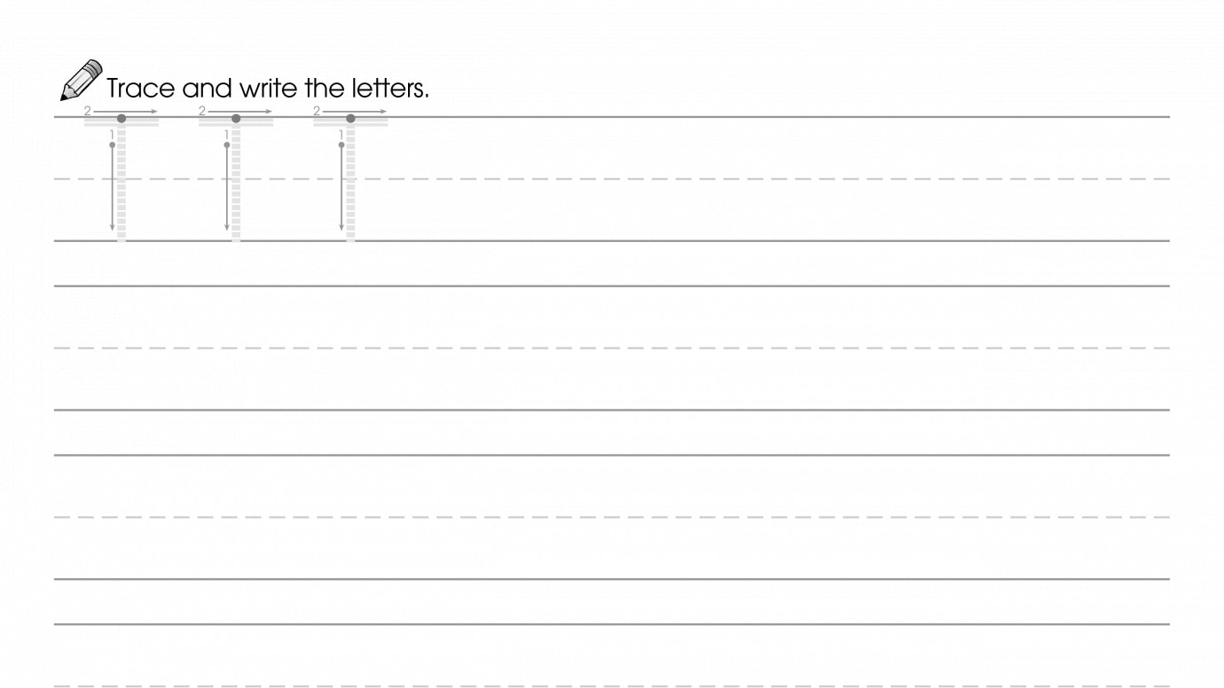 Writing Uppercase & Lowercase T