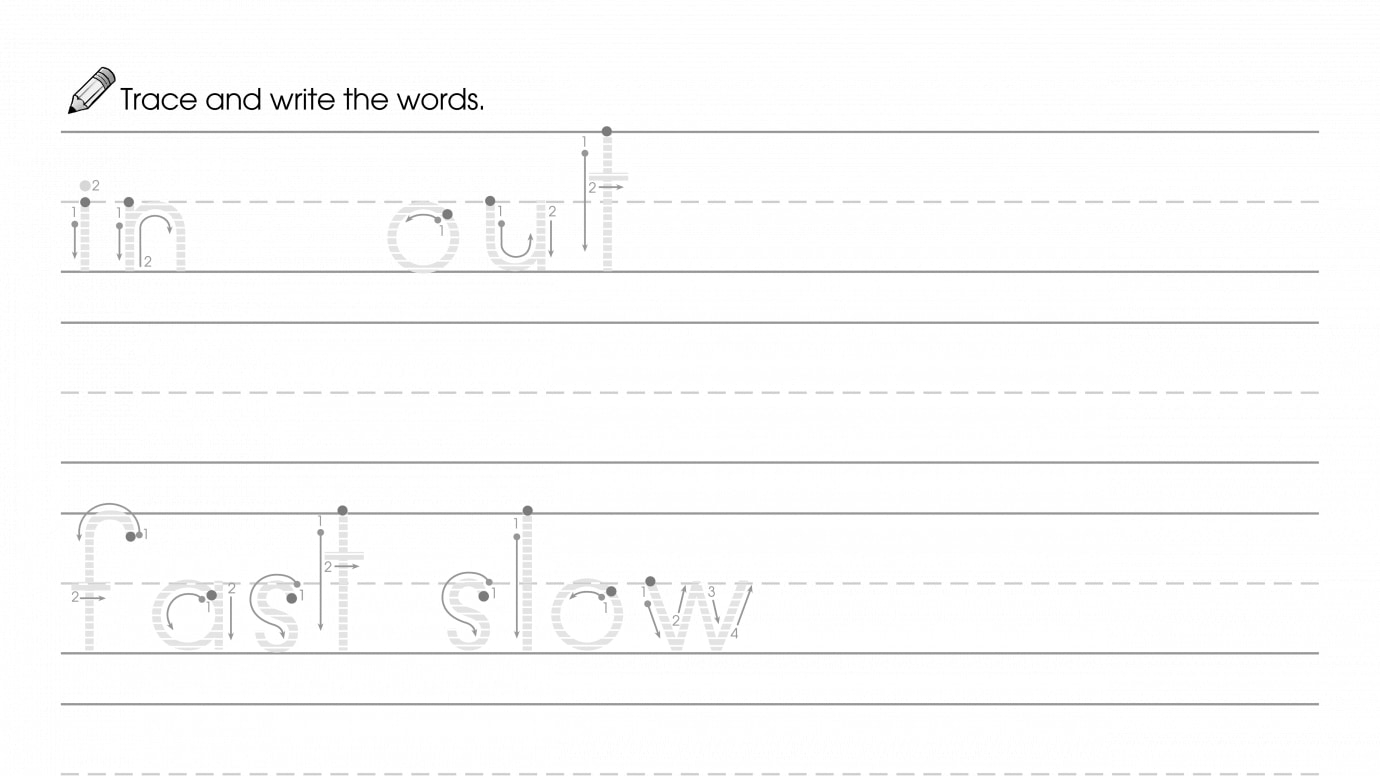 Writing Opposite Words