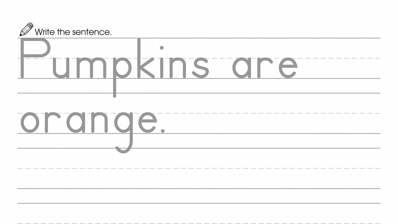 Writing a Sentence about Orange