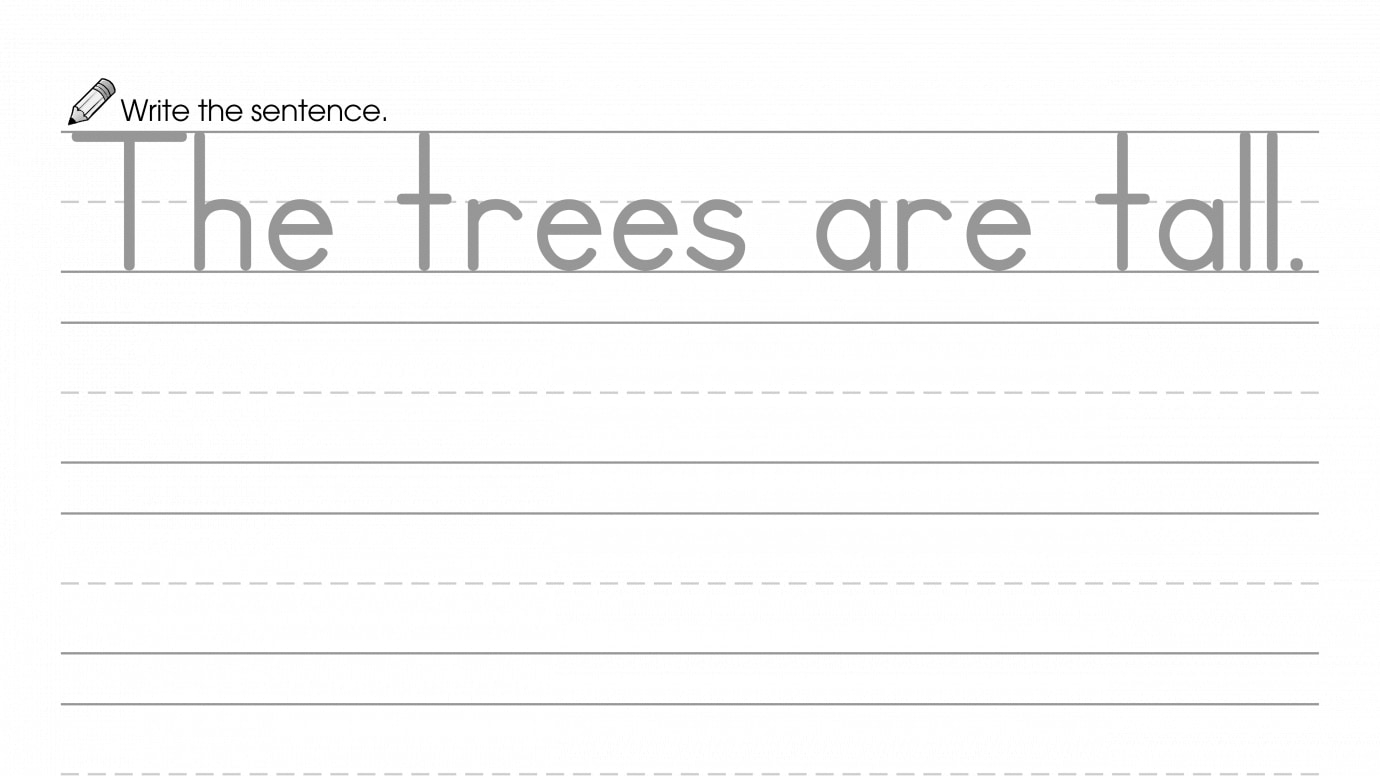 Writing a Sentence