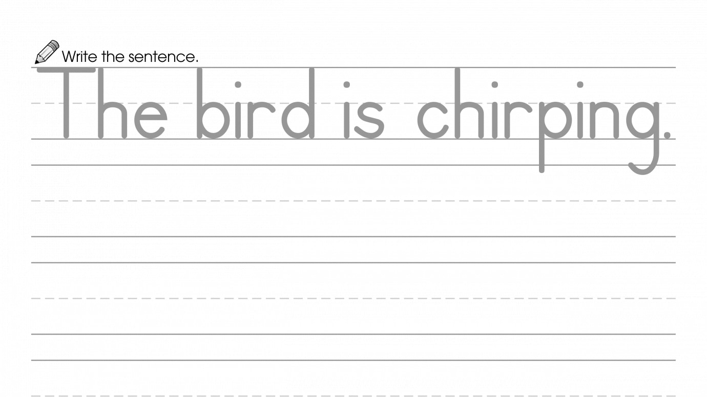 Writing a Sentence