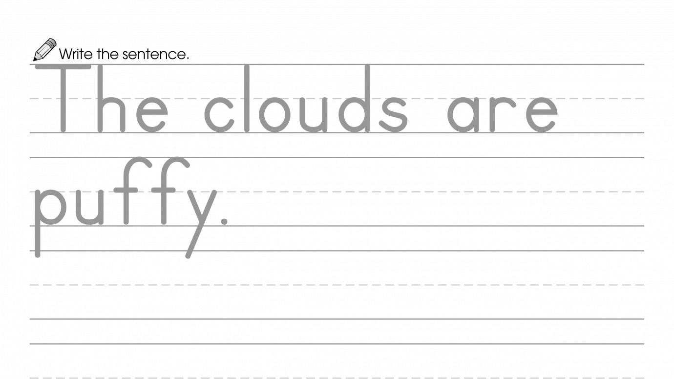 Writing a Sentence