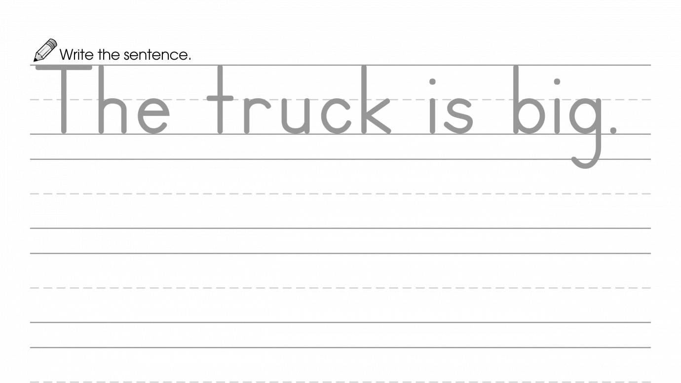 Writing a Sentence