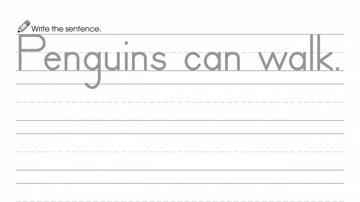 Writing a Sentence