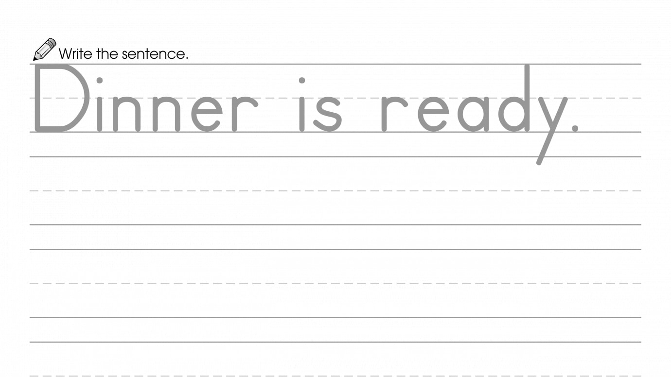 Writing a Sentence