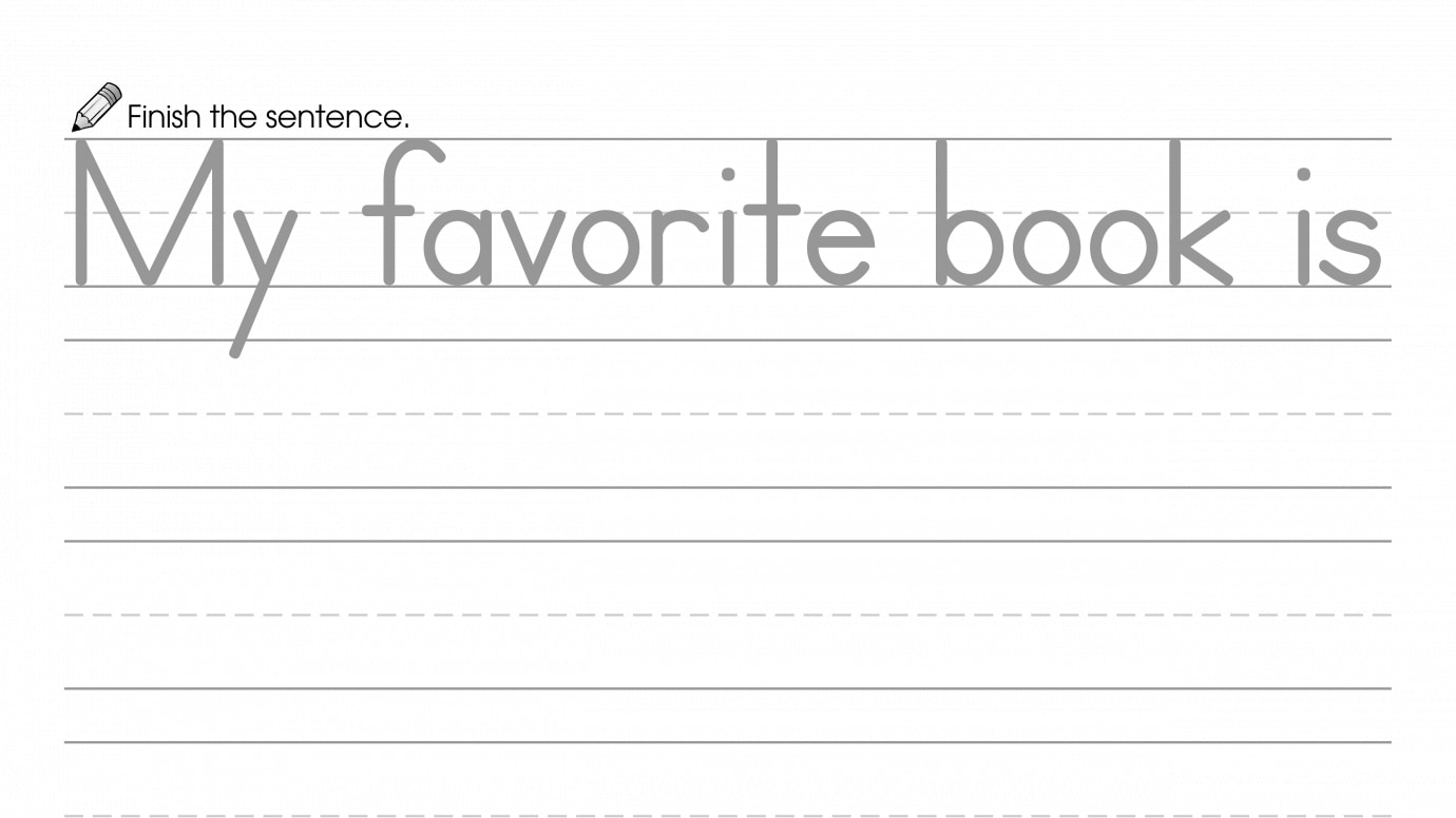 Finish the Sentence: My Favorite Book is