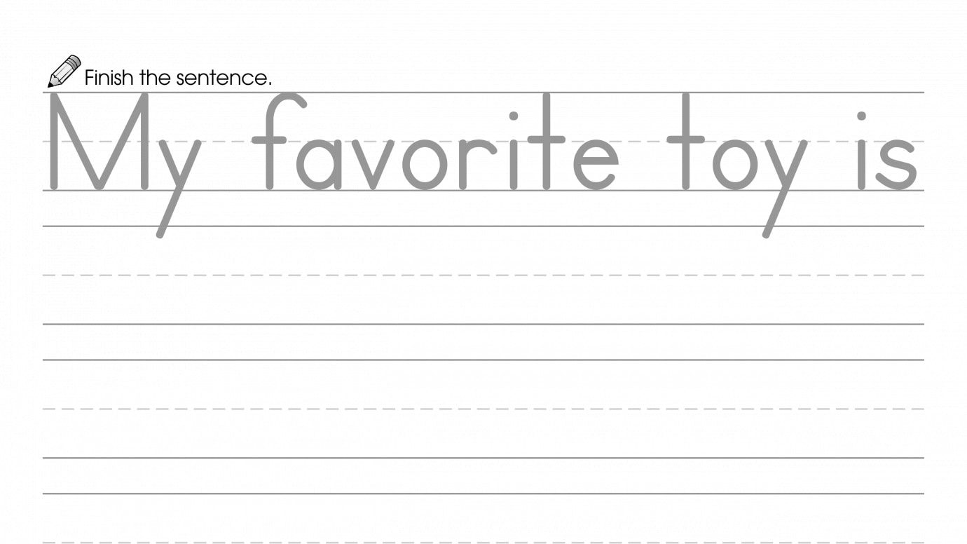 Finish the Sentence: My Favorite Toy is