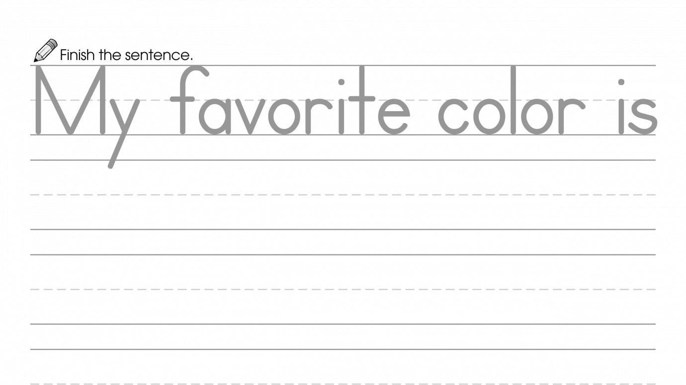 Finish the Sentence: My Favorite Color is