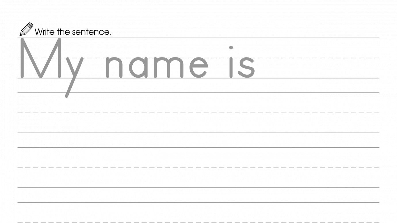 Finish the Sentence: My Name & Address is