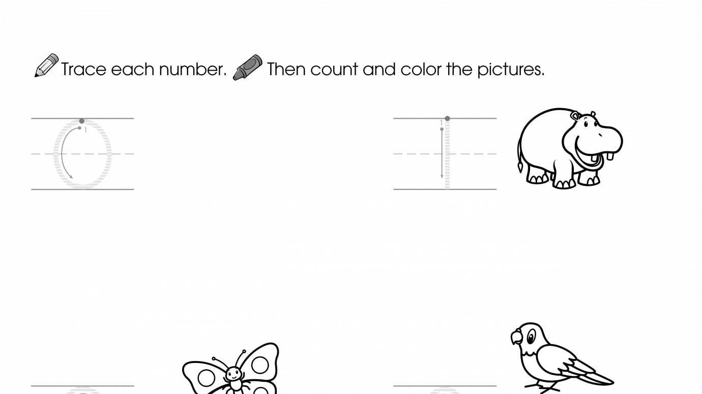 Trace, Count & Color 0-4
