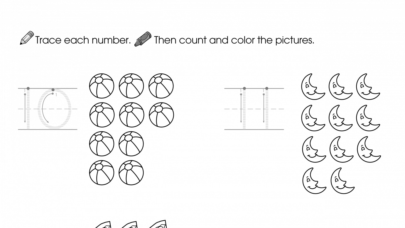 Trace, Count & Color 10-14