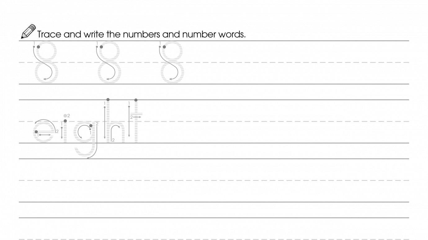 Trace & Write 8 and Eight