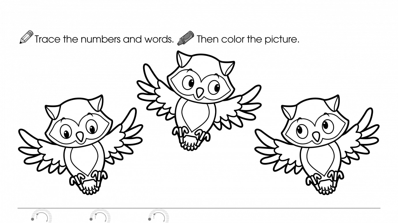 Trace, Write & Color 3