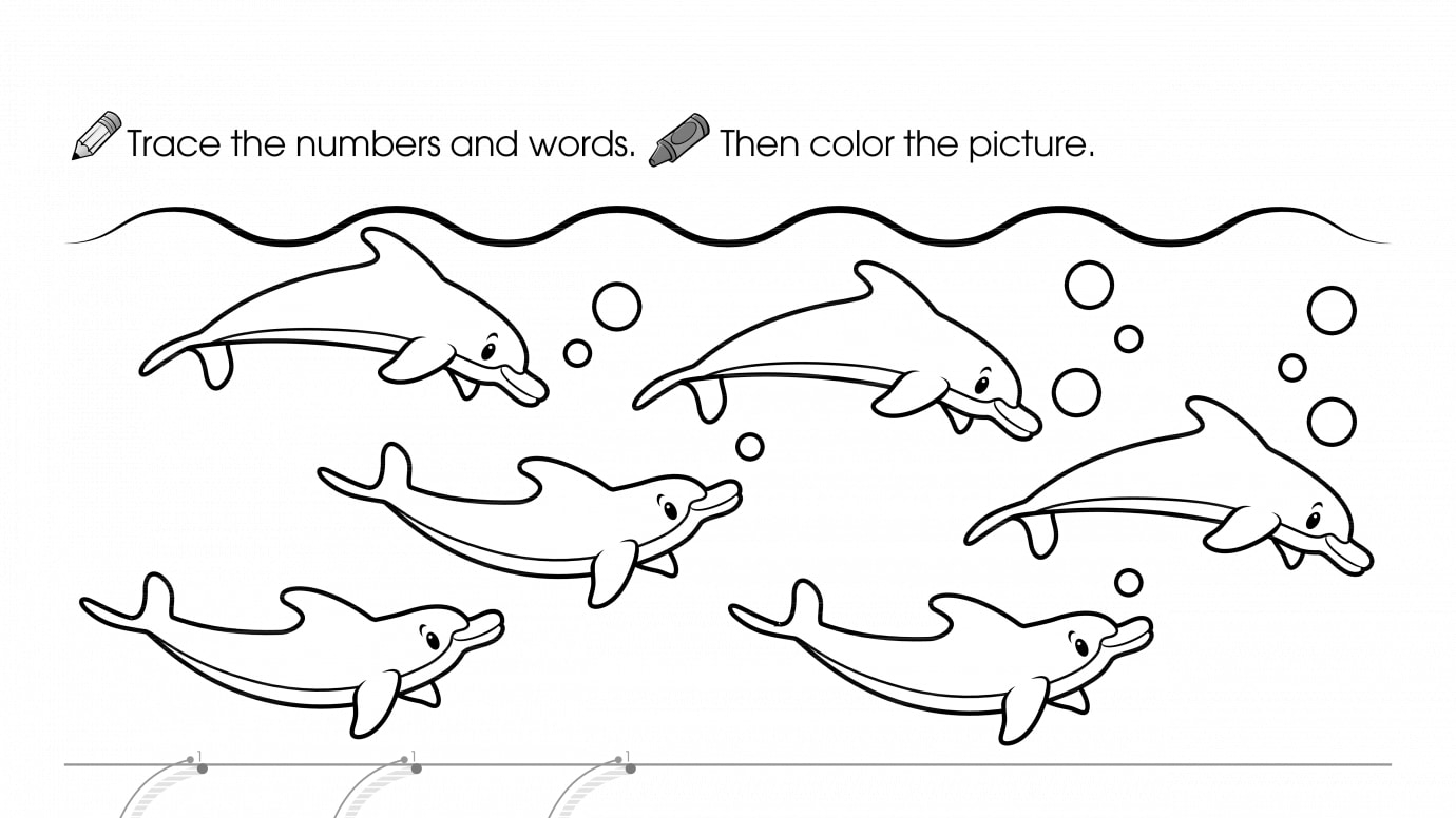 Trace, Write & Color 6