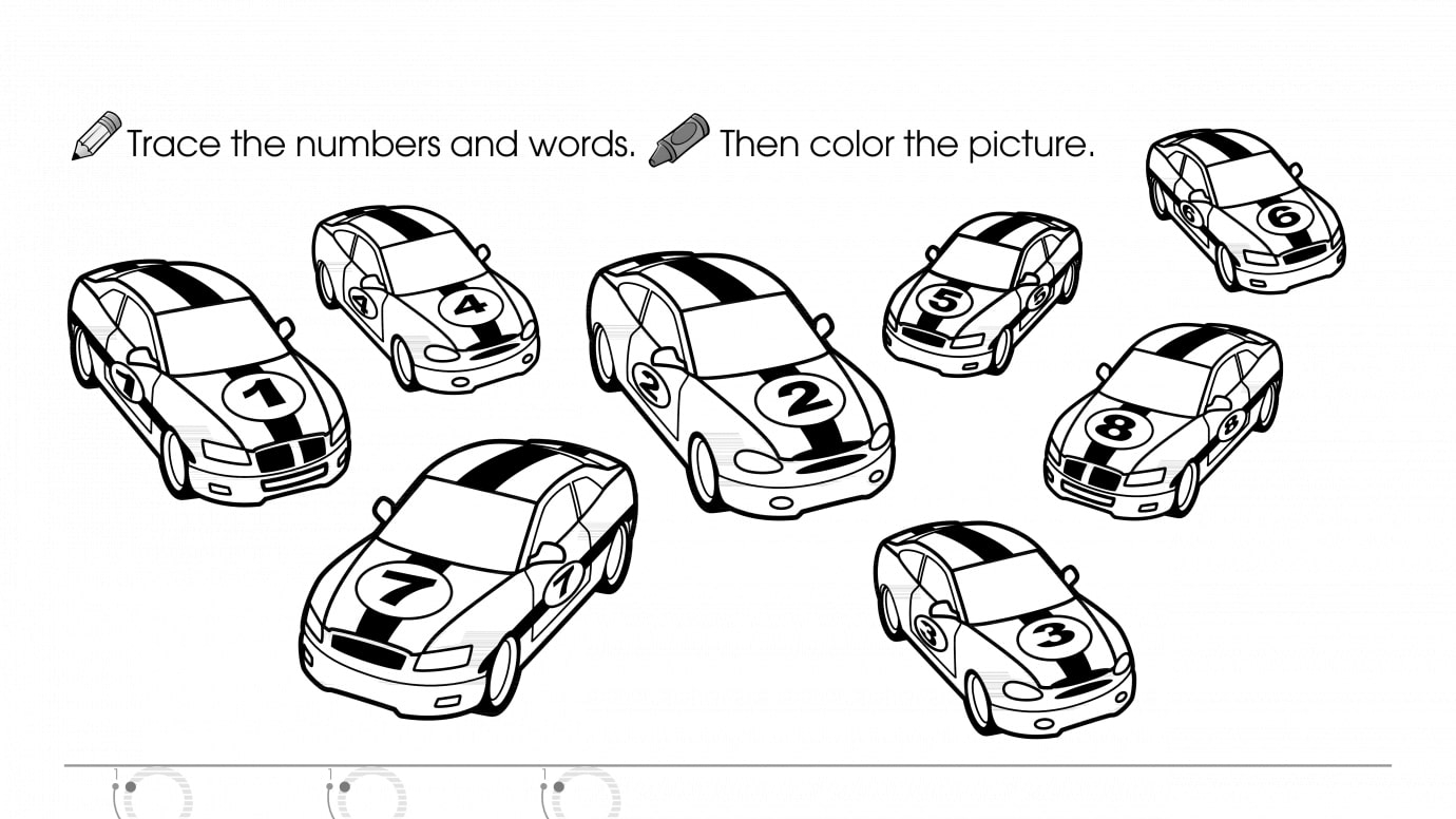 Trace, Write & Color 8