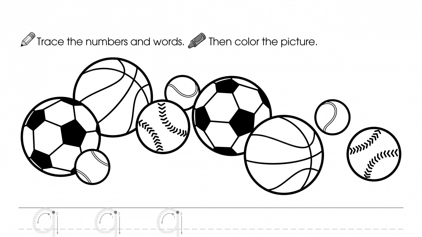 Trace, Write & Color 9