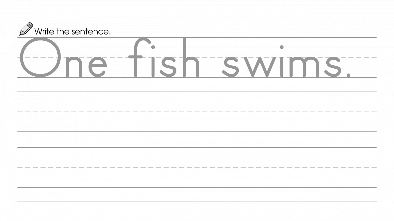 Write about One, then Draw & Color the Picture