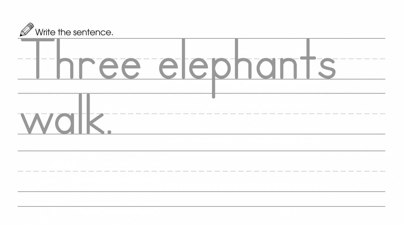 Write about Three, then Draw & Color the Picture