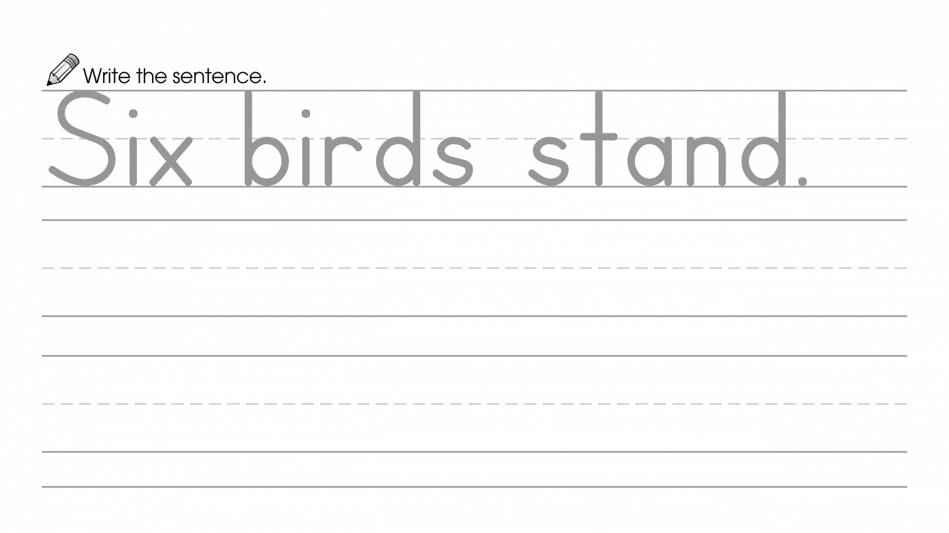 Write about Six, then Draw & Color the Picture