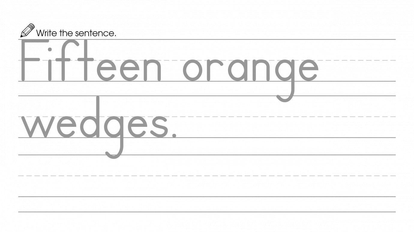 Write about Fifteen, then Draw & Color the Picture