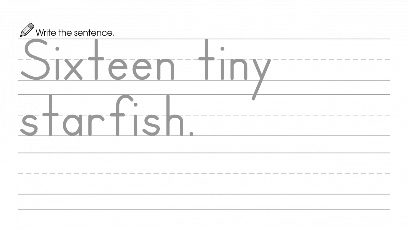 Write about Sixteen, then Draw & Color the Picture